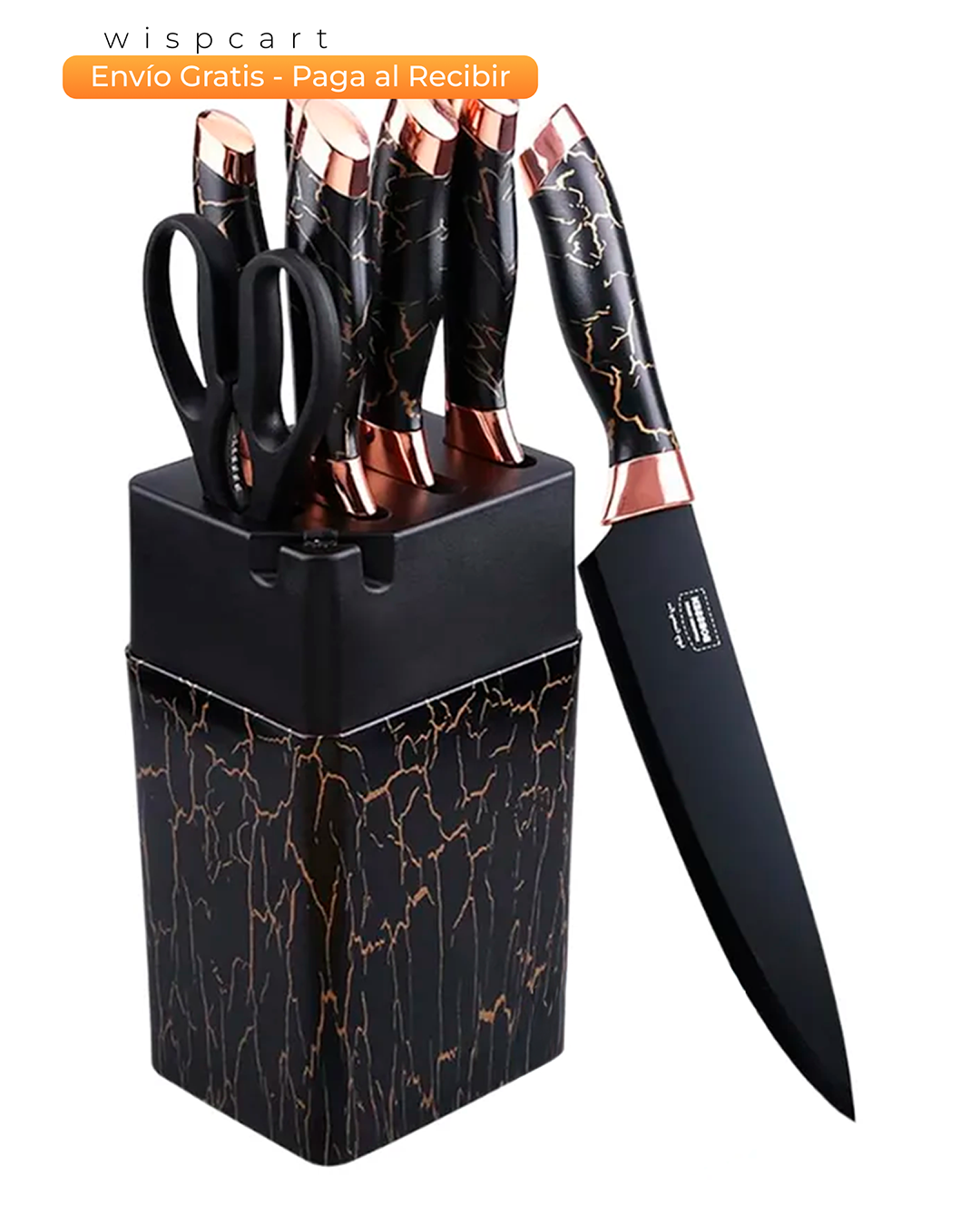 Set Cuchillos Cocina 7 Piezas Cerámica