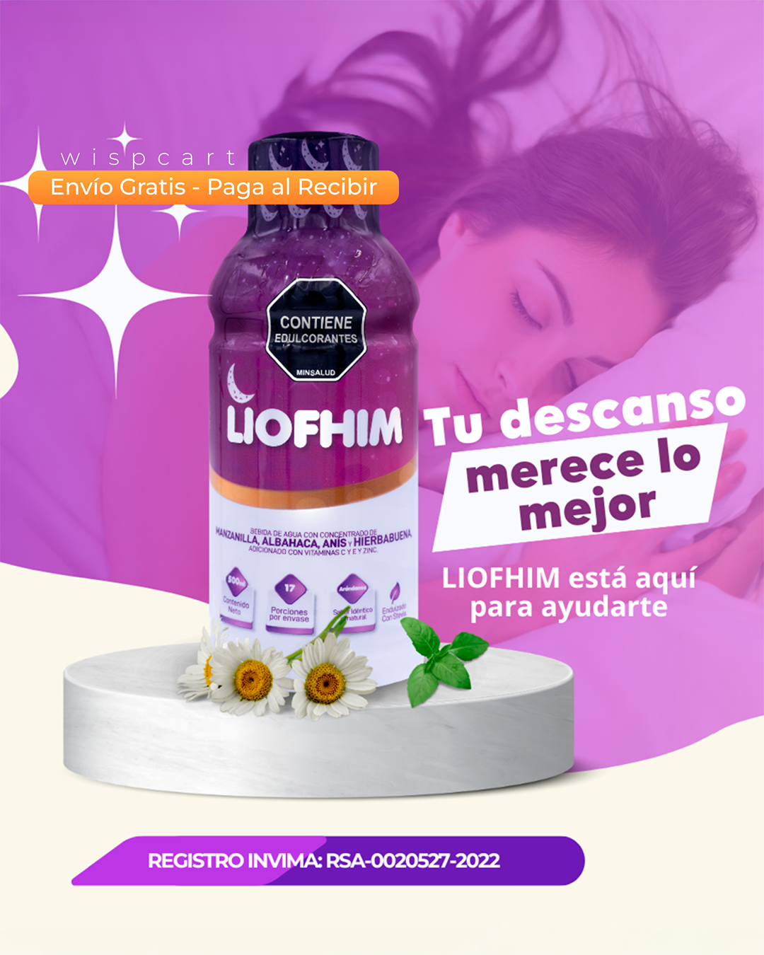 LIOFHIM Bebida para conciliar el sueño y un descanso reparador