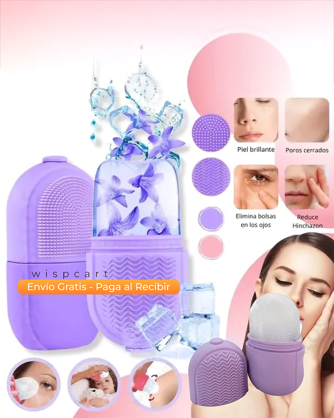 Molde Facial de Silicona - Hielo