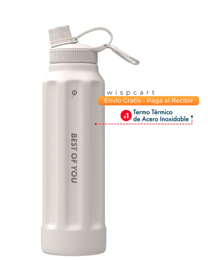 Botella Deportiva Acero Inoxidable Pbold 950ml Color Blanco