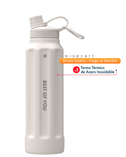 Botella Deportiva Acero Inoxidable Pbold 950ml Color Blanco