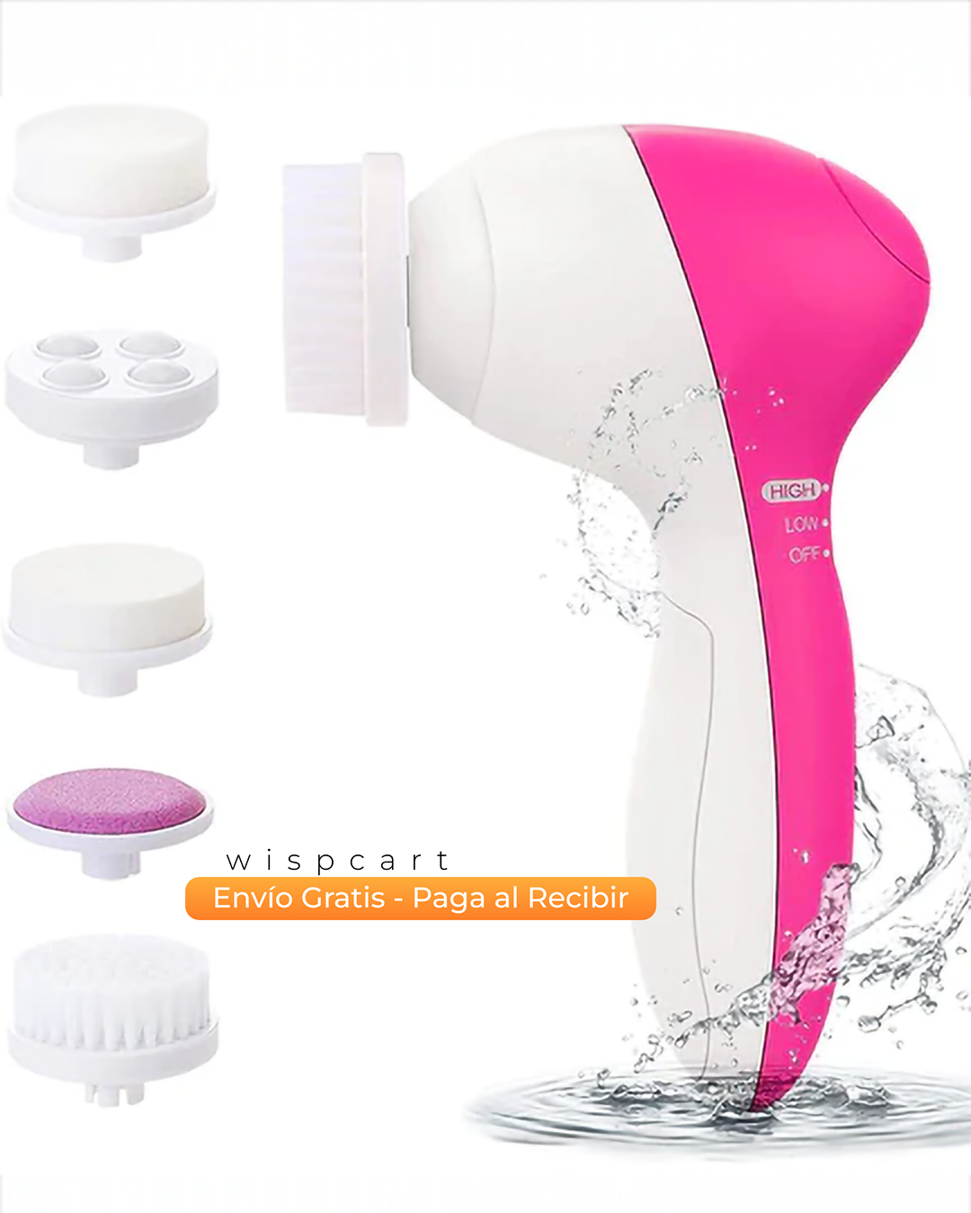 Cepillo Facial 5 en 1  + Protector de pestañina Trendy