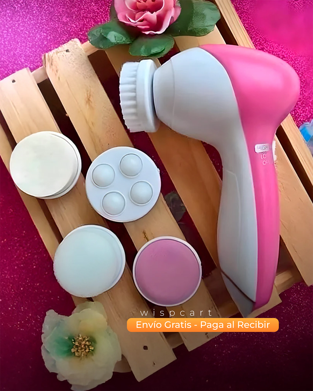 Cepillo Facial 5 en 1  + Protector de pestañina Trendy