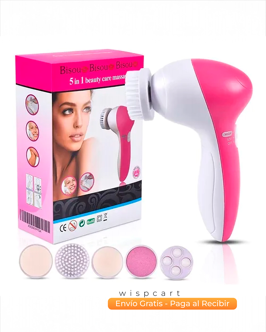 Cepillo Facial 5 en 1  + Protector de pestañina Trendy